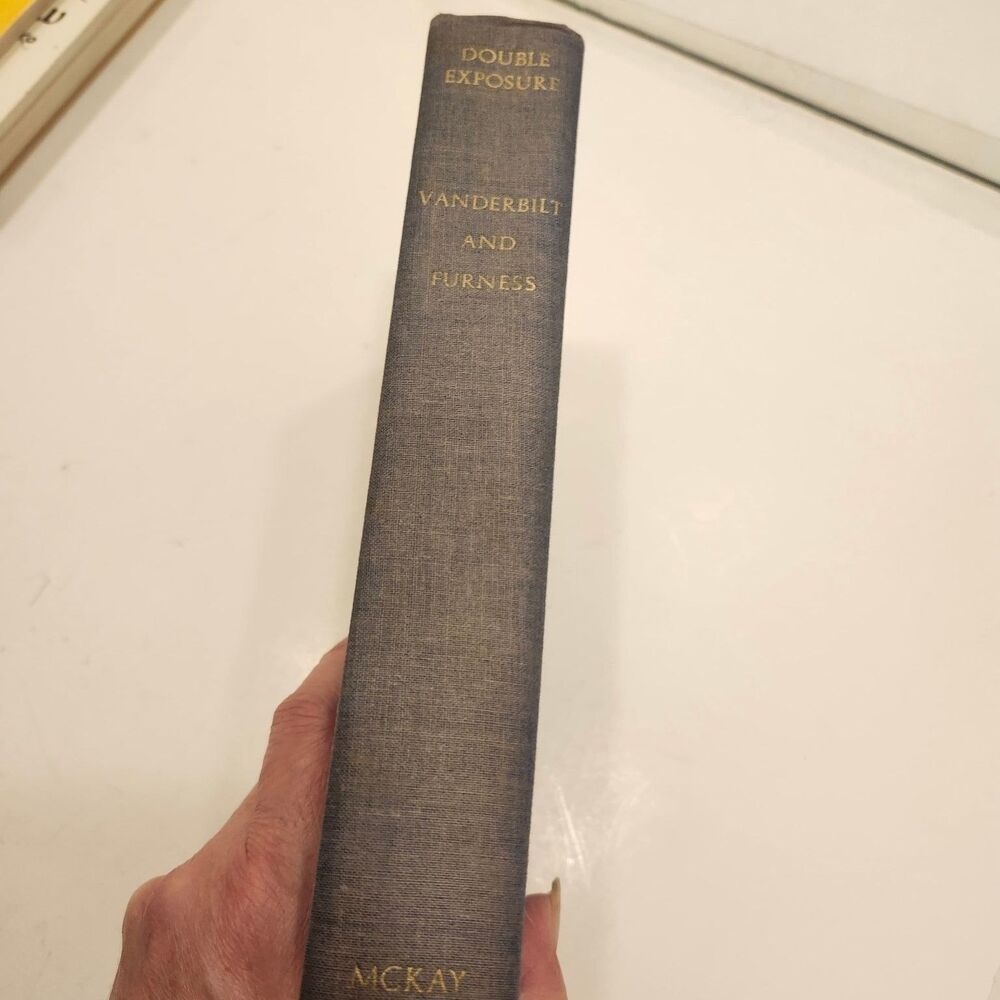 Double Exposure Vanderbilt Furness 1958 Third Printing Autobiography David McKay